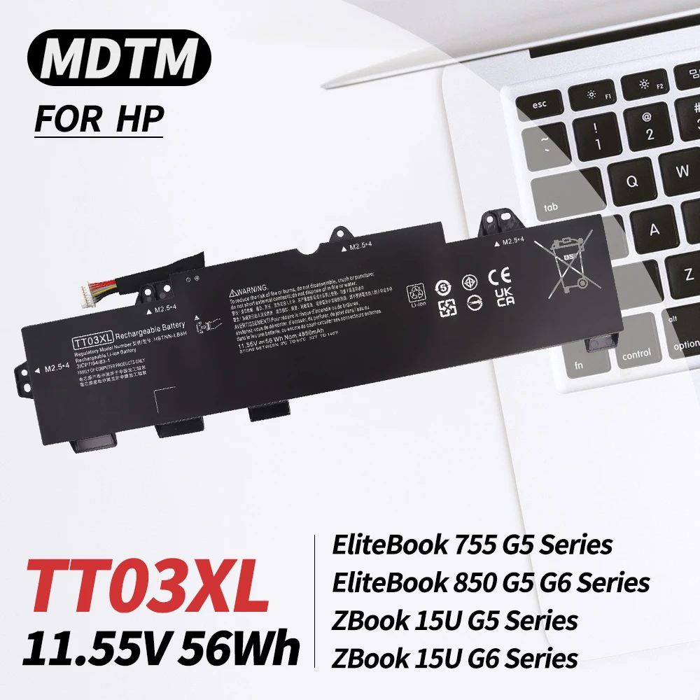 

TT03XL 932824-421 Laptop Battery for HP EliteBook 850 G5 EliteBook 755 G5 850 G6 ZBook 15U G5 G6 Series TT03056XL 932824-1C1