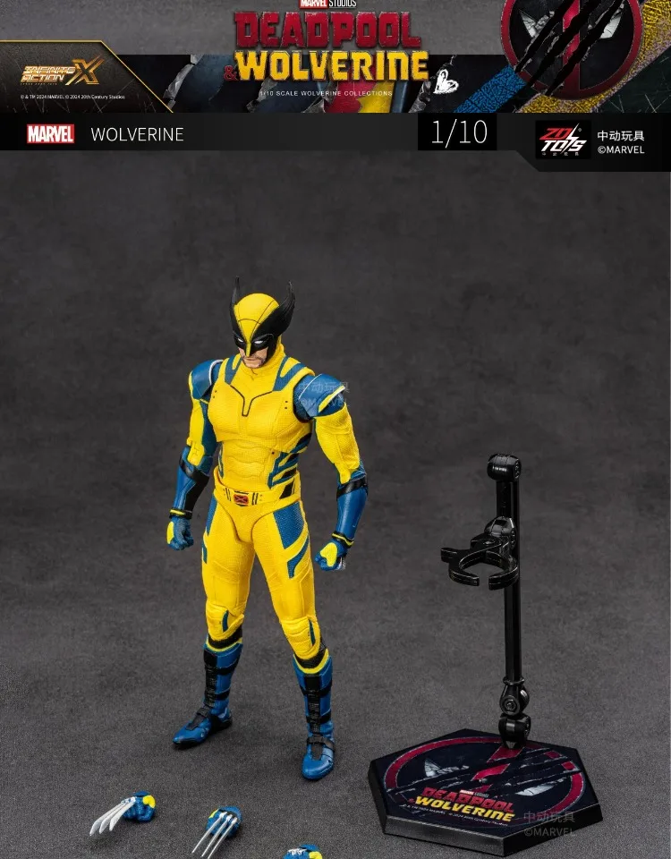 ZD Toys film 1:10 Deadpool & Wolverine Action figures Deadpool Boxed Wolverine Collection Adult Action Figures
