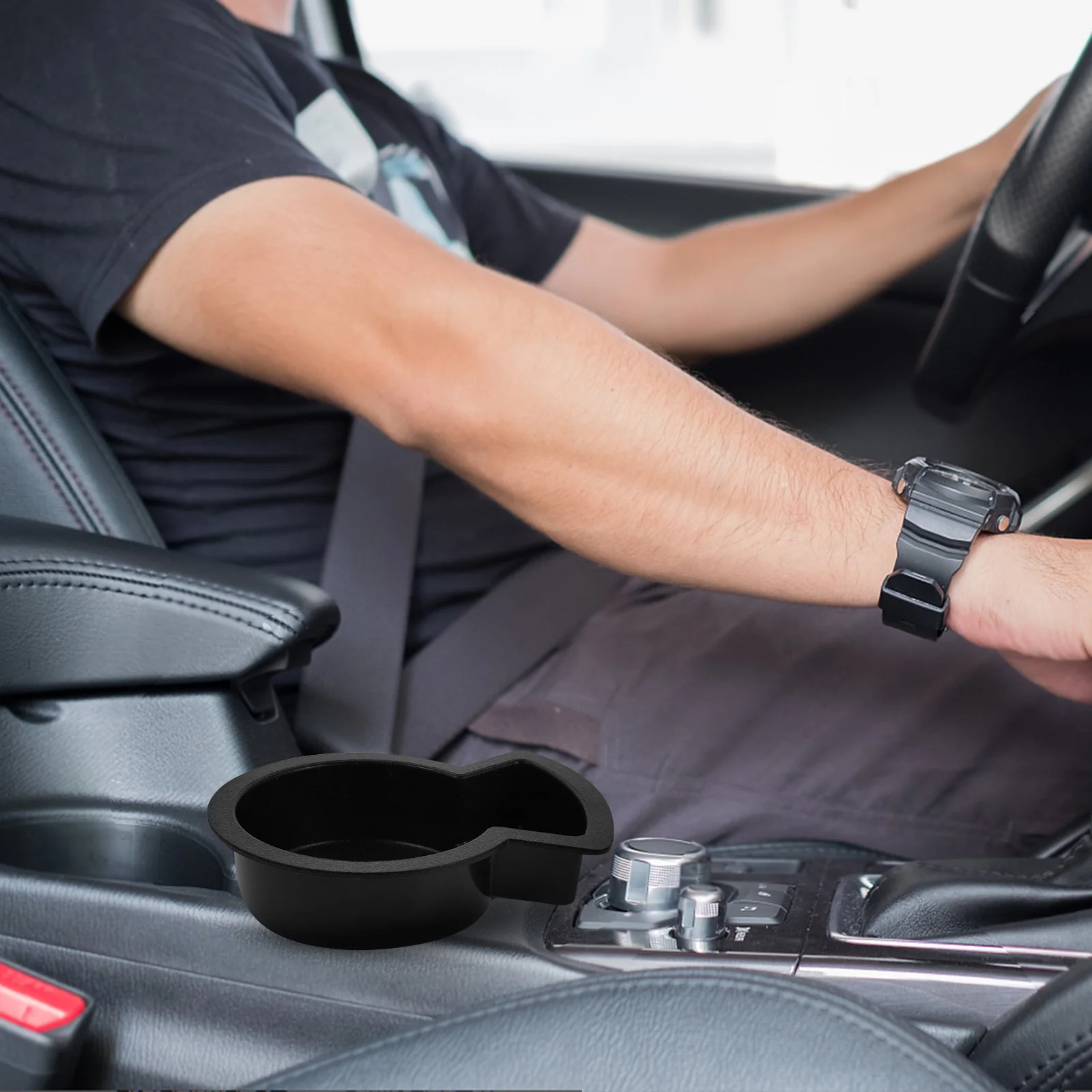 

Multifunctional Car Cup Holder With Ash Tray Durable Large Water Bottle Stand For Vehicle Interior Boat Truck Stroller Marine