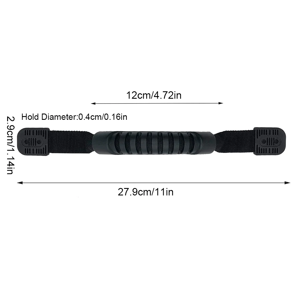 4 Pieces Boat Handle Kayak Side Mount Carry Holder DIY Canoe Accessories Anti-skidding U-ring Luggage Handle Backpack