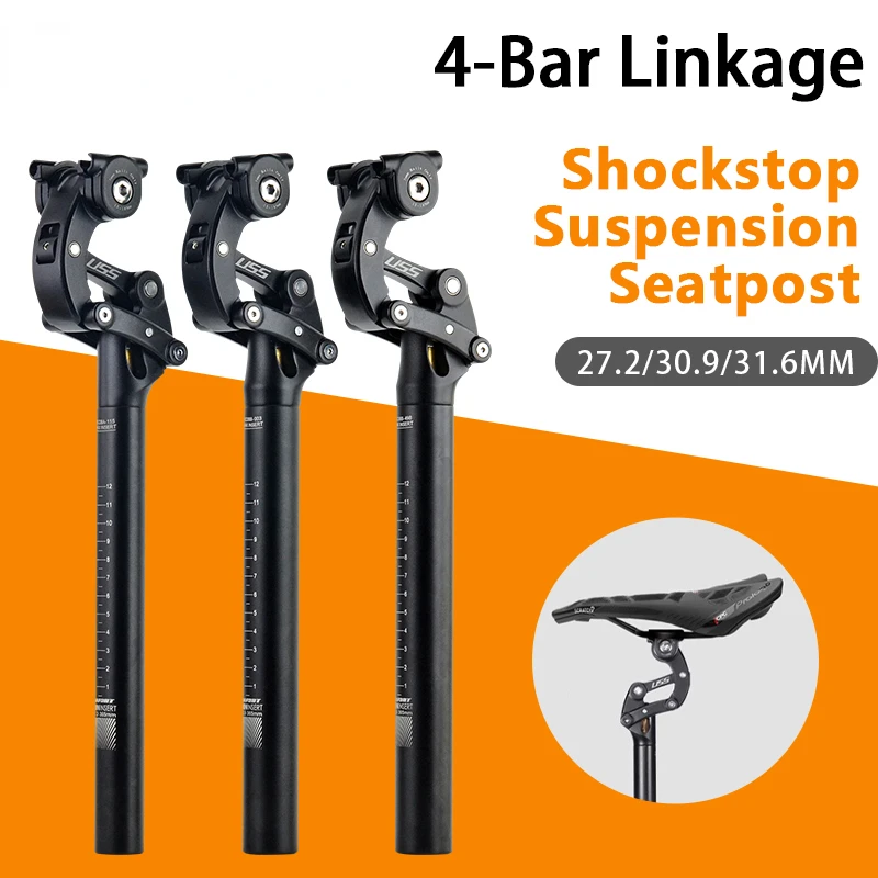 

27.2/30.9/31.6 355mm MTB XC Off-road Bike 4 Bar Linkage Shockstop Suspension Seatpost Four-link Shock Absorber Seat Tube