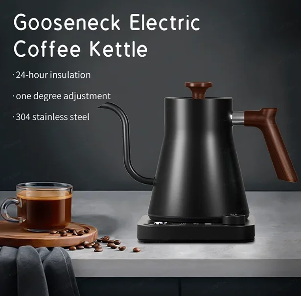 

900ML Hand Brew Coffee Smart Teapot Temperature Control Pot Rapid Heating Kettle 110v/220v