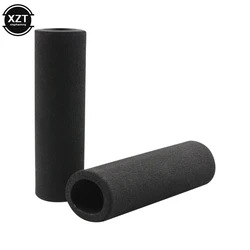 2PCS Motor Handlebar Grips Foam Covers Black Slip-on Anti Slip Vibration Comfort Hand Grips Gloves Covers Motorcycle Accessories