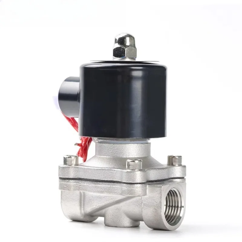 

2S160-15 1/2 Inch Pneumatic Solenoid Valve DC24V Water Switch Valve AC220V Water Control 304 Stainless Steel Normally Closed
