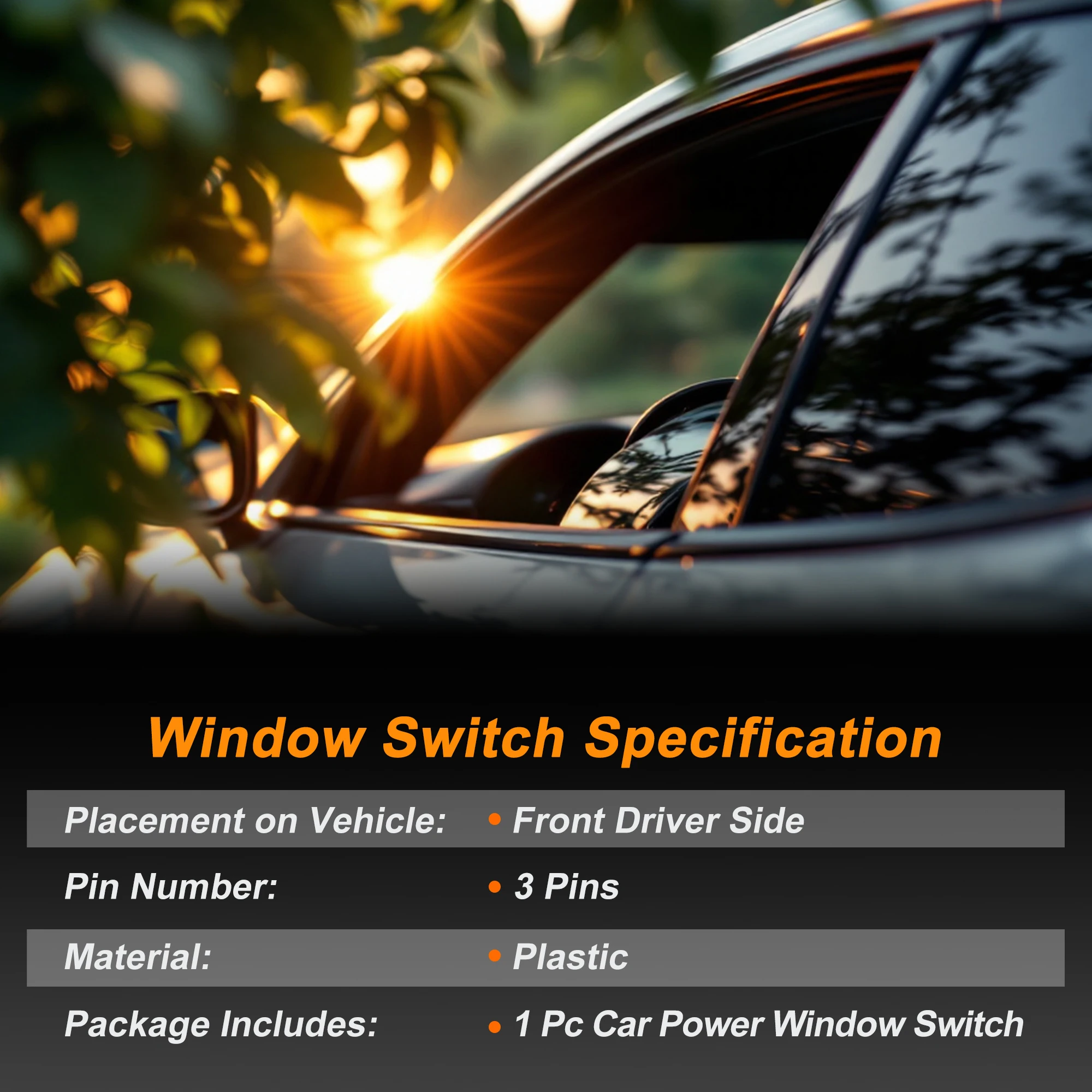 

UXCELL Power Window Switch for Mercedes-Benz Sprinter 3500XD 2018-2021 No.A9079059002