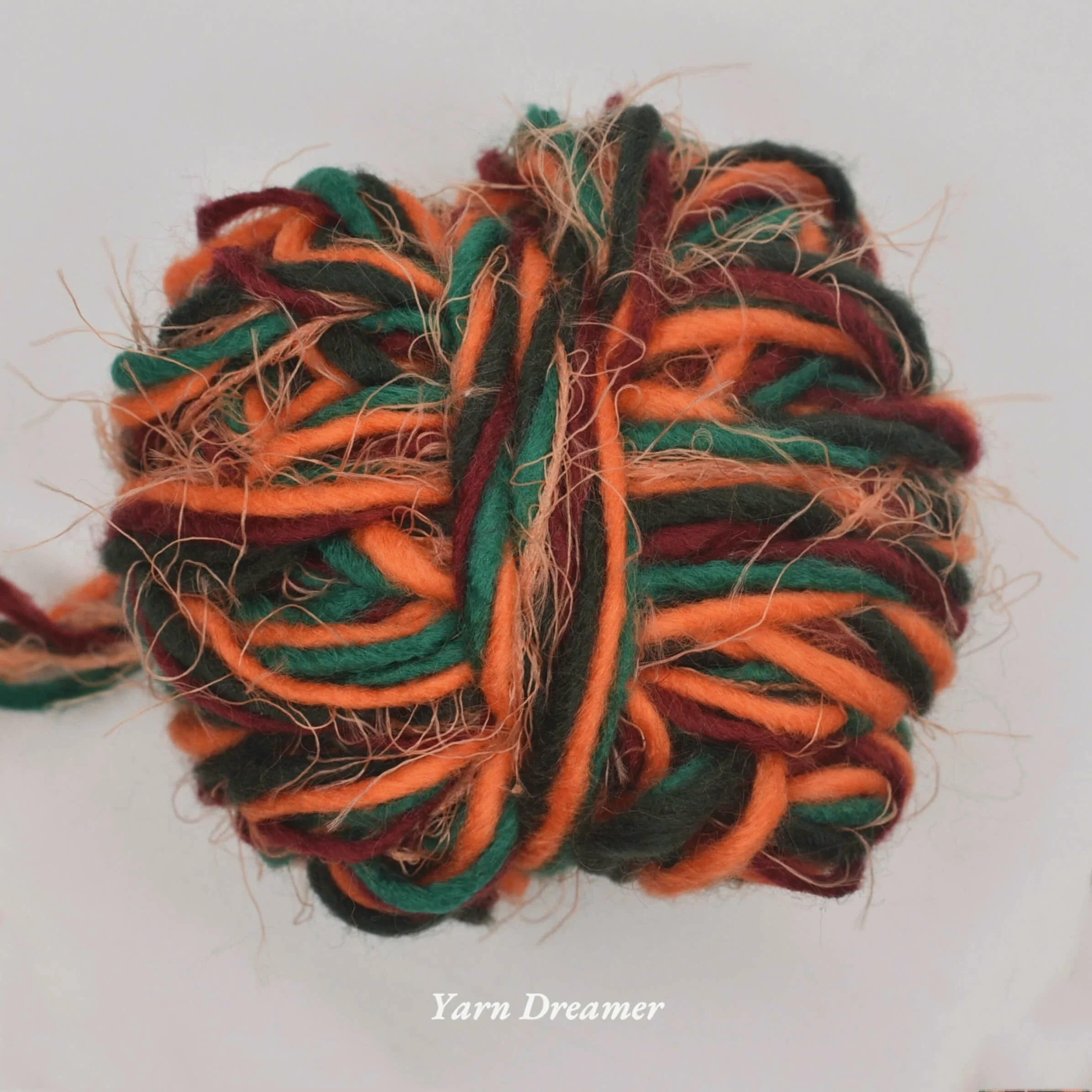 

Chunky Yarn for Crochet Thick Yarn 100g Wool Crochet Yarn Art Orange Yarns for Knitting and Crochet Thread