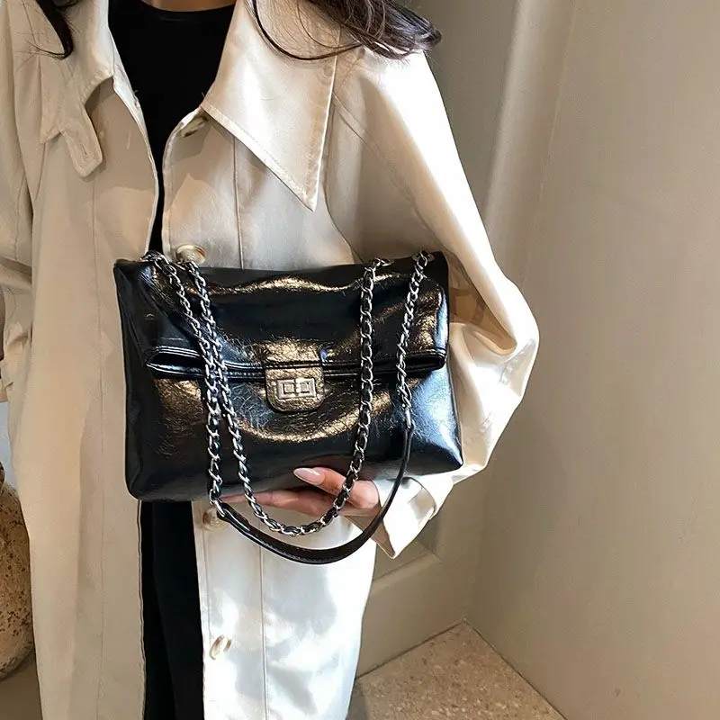 Small Fragrant Wind Chain Bag for Women 2024 New Large Capacity Single Shoulder Crossbody Small Edition Bag