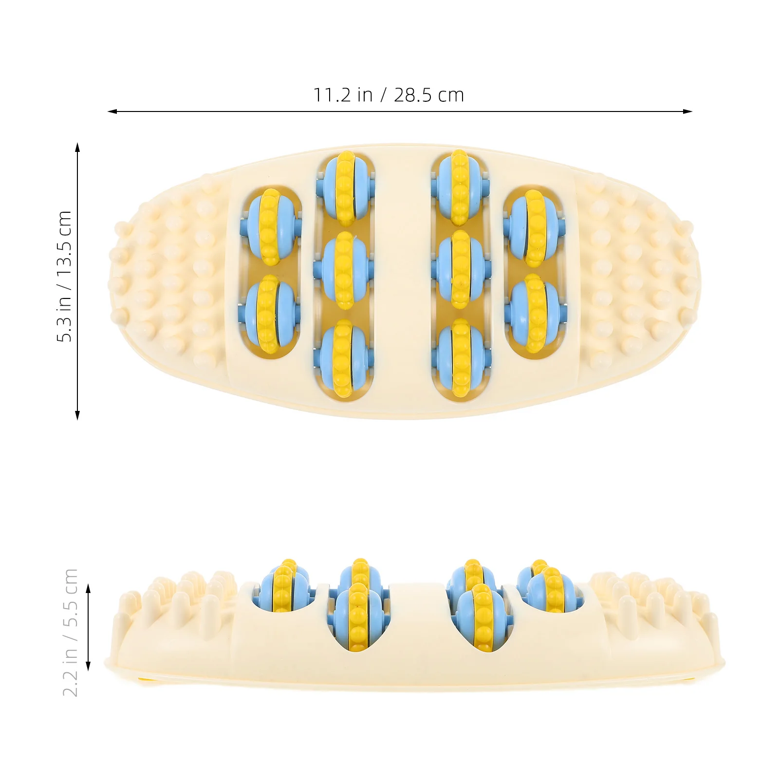 

Ролик для массажа ног, полипропилен, гладкий дизайн для массажа акупунктурных точек, портативный пластиковый ролик для мышц, палочка для ног, ног, спины
