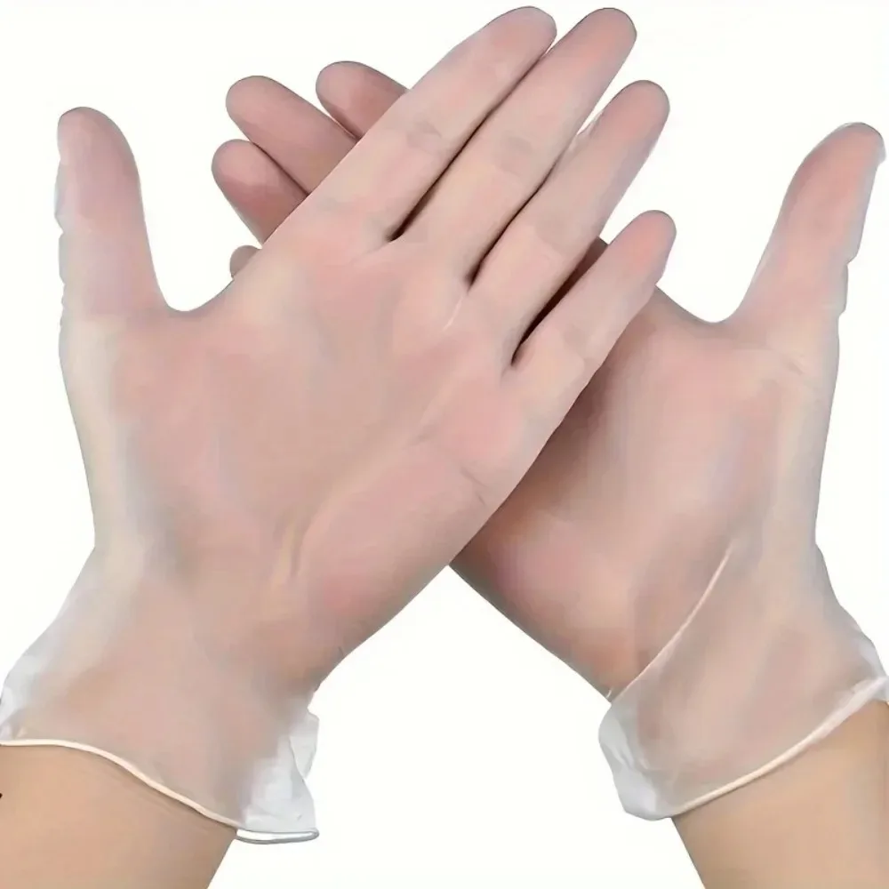 TPE Disposable Transparent PE Plastic Gloves Reusable Food Safe Clear Gloves For Kitchen Cooking Cleaning Restaurant Catering