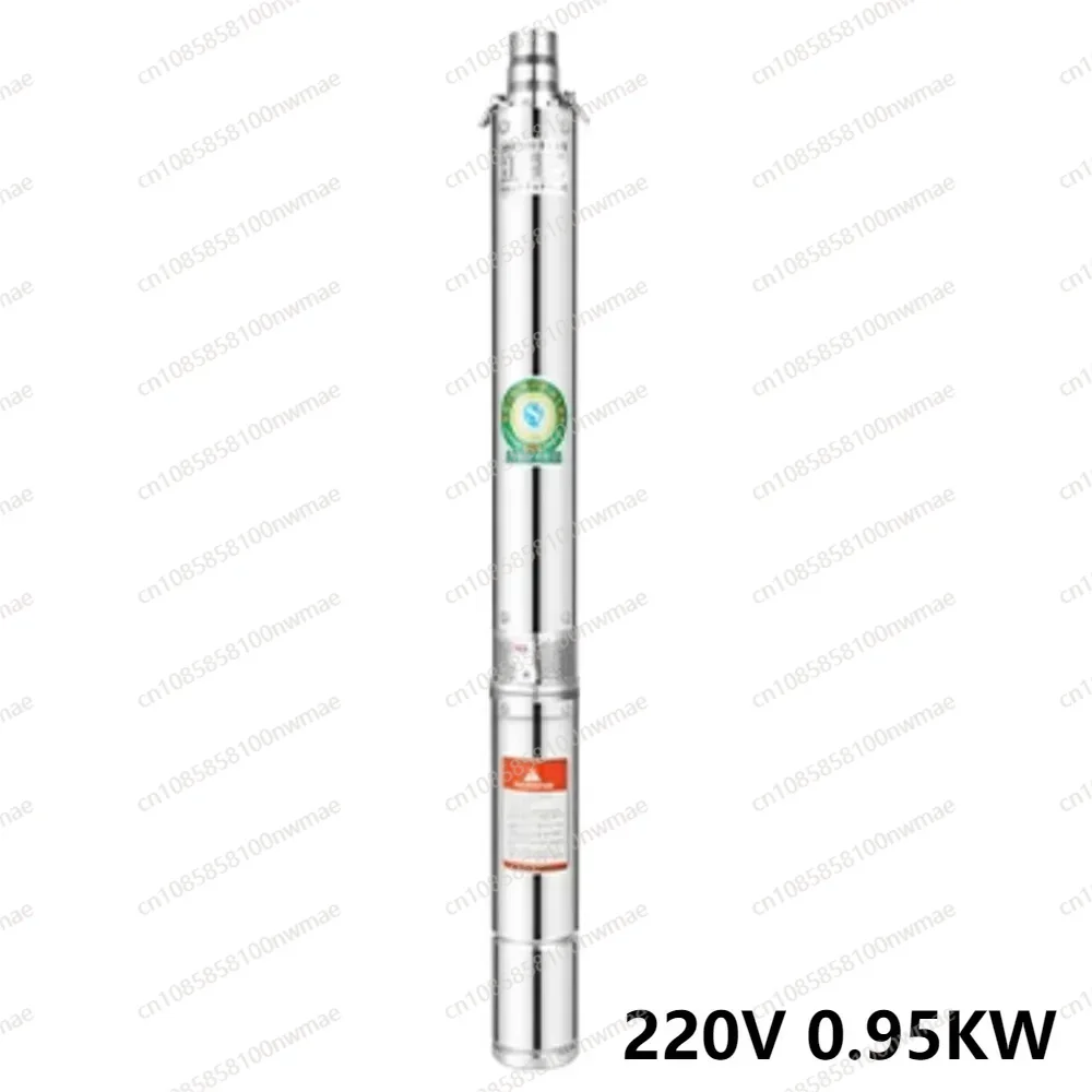 220V 0.95KW Large Flow Household Stainless Steel Deep Well Pump Anti Sand High Lift Clean Water pump Well Agricultural