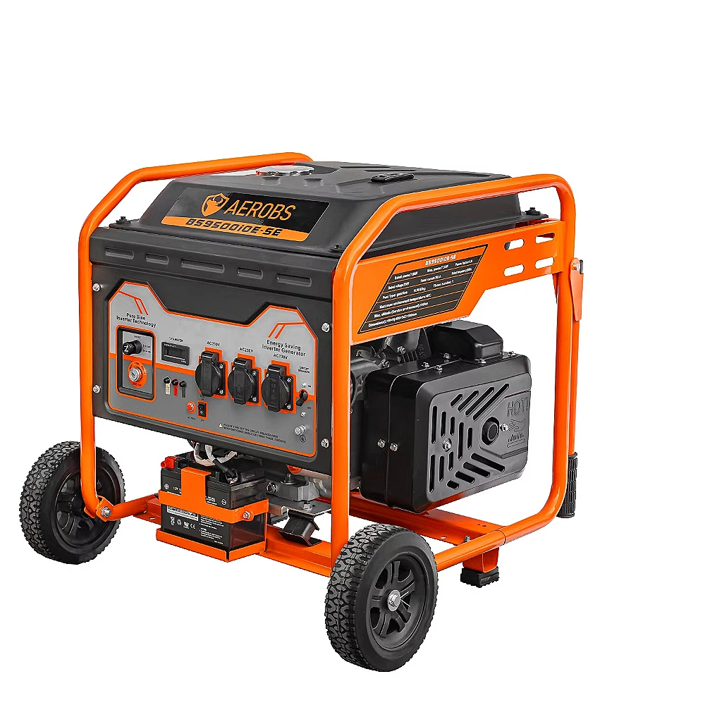Portable 4-Stroke Petrol Generator with 5kw 6kw 7.5kw 7kw 8kw 10kw 5kva 6kva 7kva 7.5kva 8kva 10kva Displacement 420cc Engine