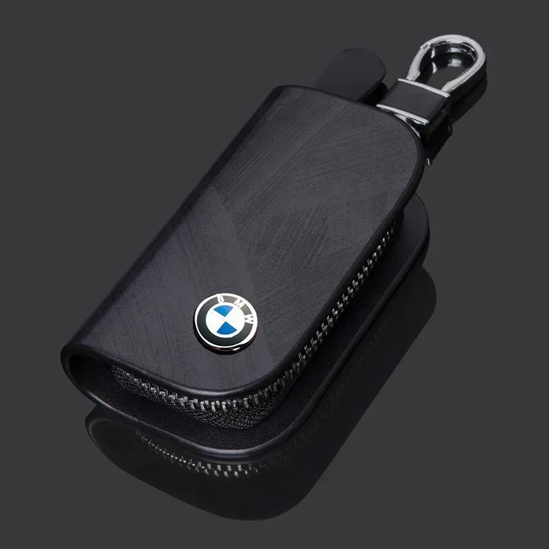 Leather Car Key Bag Keychain Case Storage Cover for BMW E39 E90 E91 E53 E60 E46 E63 F35 F34 F20 F82 G28 G30 G20 G60 Accessories