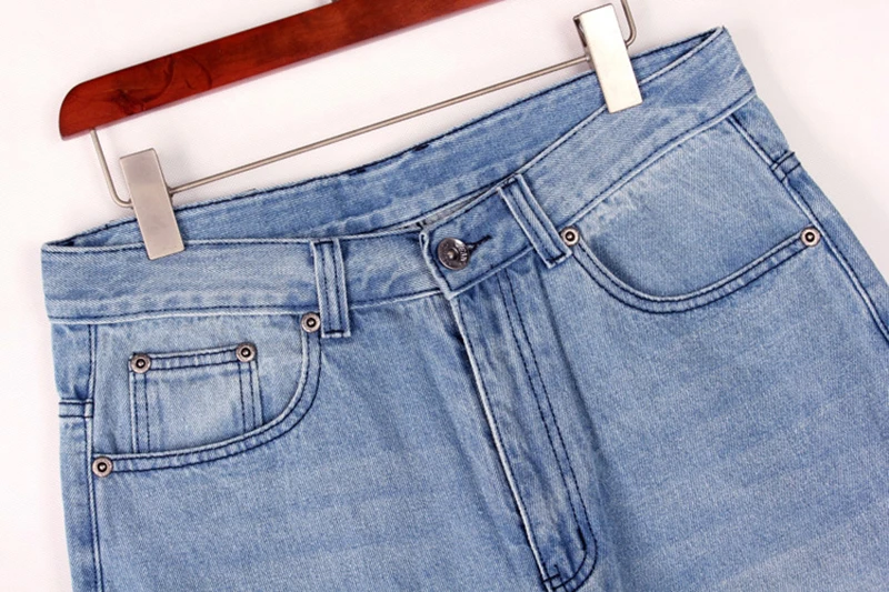 Zomer Heren Baggy Korte Jeans Lichtblauwe Denim Shorts Mode Hiphop Rechte Wijde Pijpen Losse Herenbroek Taille 30-46 Inch