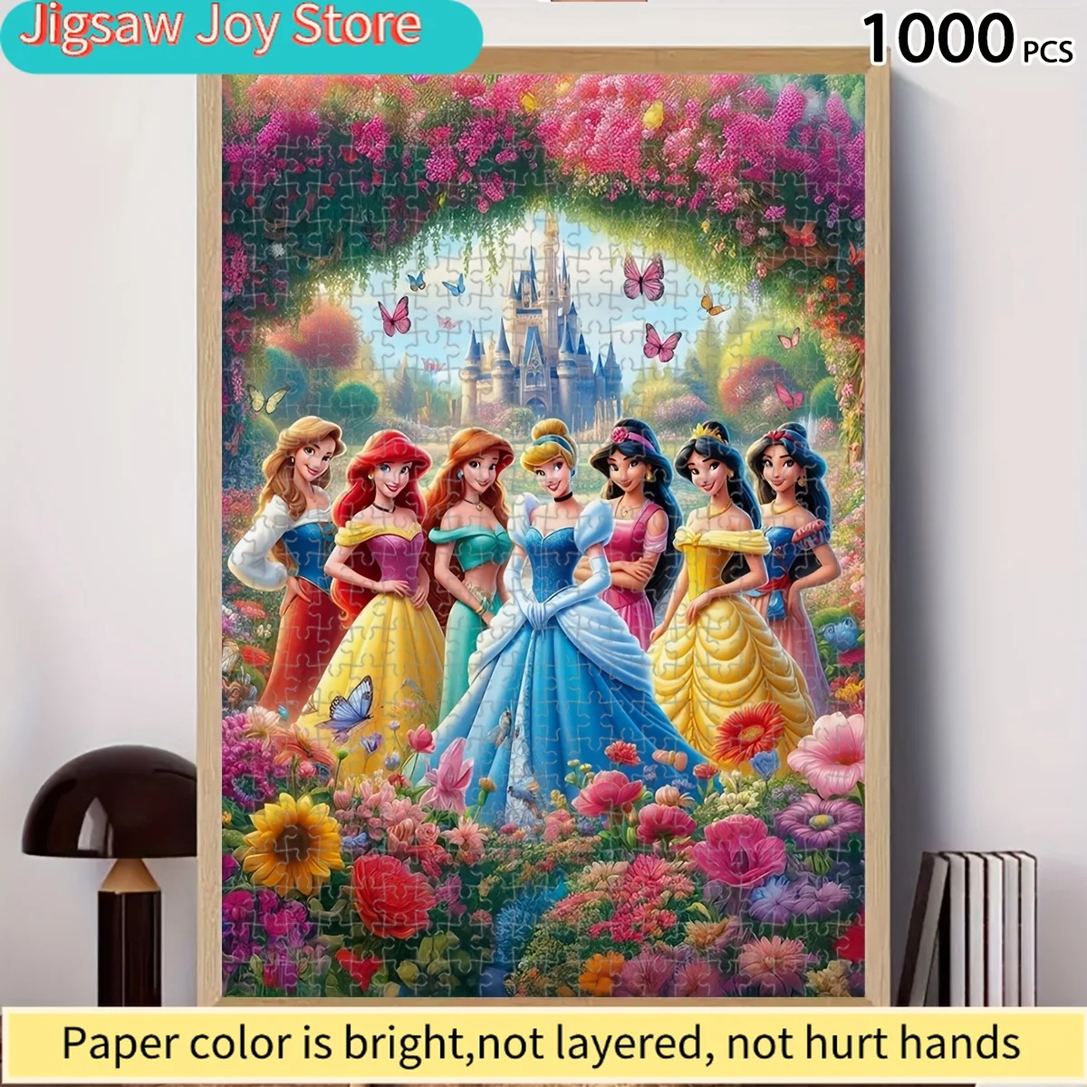 

Frozen Elsa, Anna, and Olaf Themed Paper Puzzle, Vertical, Frameless, Reusable, Challenging Game, Ideal Gift for Family and Fr