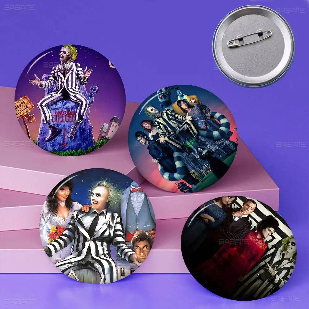 Horror B-Beetle Movies J-Juices New  Brooches Soft Button Pin Silly Gnarpy on A Skateboard Meme Badge Gamer Collection Gifts