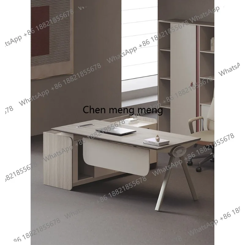 Small boss table computer business combination set New women's single simple modern supervisor manager desk