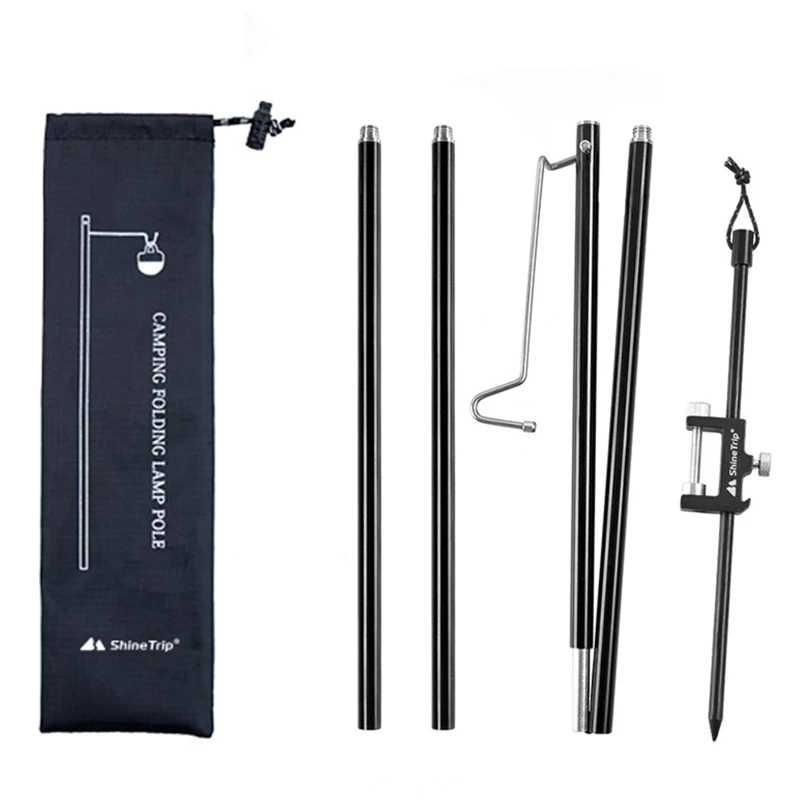 Lampada anticorrosione antiruggine con supporto per lanterna portatile pieghevole con asta sospesa 45BE