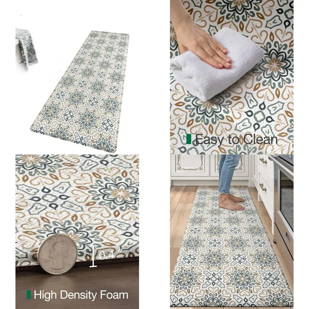 

Мягкий коврик против усталости, мягкие водонепроницаемые дорожки, устойчивый к пятнам коврик из ПВХ, 24x59 для дома и офиса