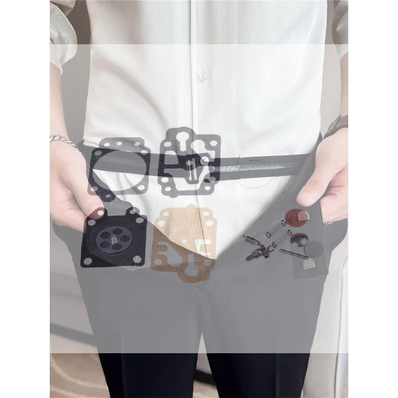 Men's Nylon Shirt Stays Anti-Slip Elastic Grip Adjustable Buckle Perfect for Business Travel Formal Events