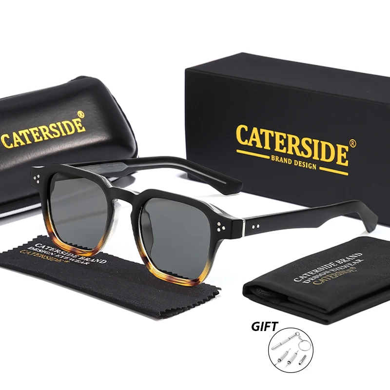 CATERSIDE Vintage Prescription Men's Sunglasses High Quality Frame Square Personalized Design Women's Optical Sunglasses