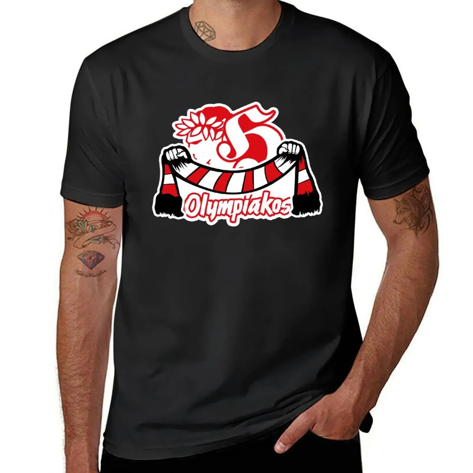 Gate 7 olympiakos T-Shirt Blouse kawaii clothes tees mens workout shirts