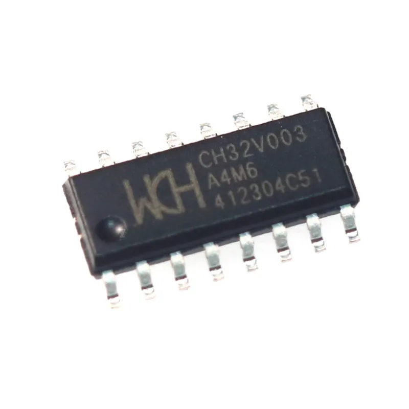 10-100PCS CH32V003A4M6 SOP-16 New Original CH32 V003A4M6 CH32V003 A4M6 Industrial Grade 32-bit General-purpose RISC-V MCU