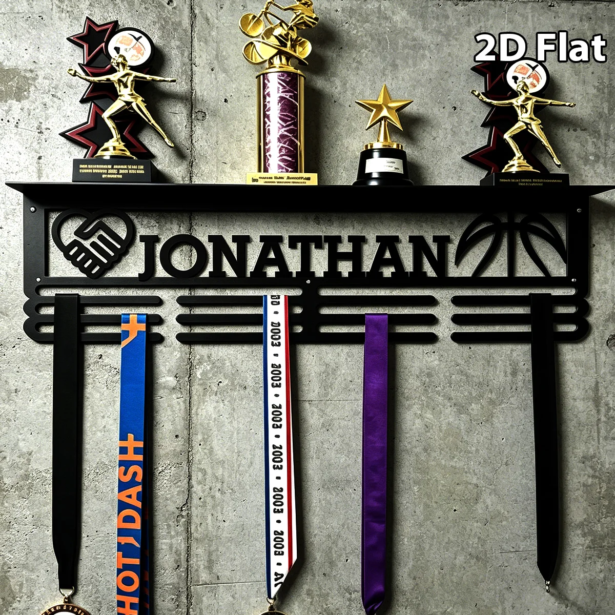 1Pc Custom Linear style Metal Medal Holder Rack,Hang Metal Wall Art,Home Decor Sports Award rack storage rack,Birthday Gift