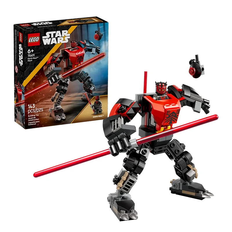 

Строительный набор Lego Darth Maul, боевой механизм, модель, украшение для рабочего стола, офисный орнамент, головоломки, игрушки для детей и подарки