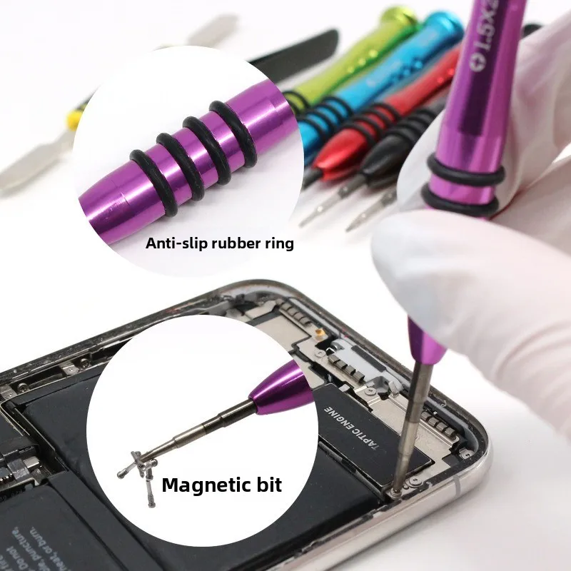 8 in 1 Professional Phone Repair Tool Kit Precision Screwdriver Pry Bar Tweezers Set for IPhone IPad Laptop Disassembly