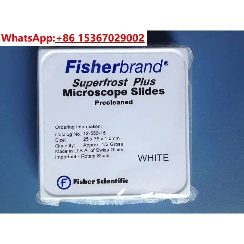 Fisher Superfrost Plus Anti Drop Microscope Slides 25x75x1mm 72 Pieces Per Box Model 12 550 15 Laboratory Glassware