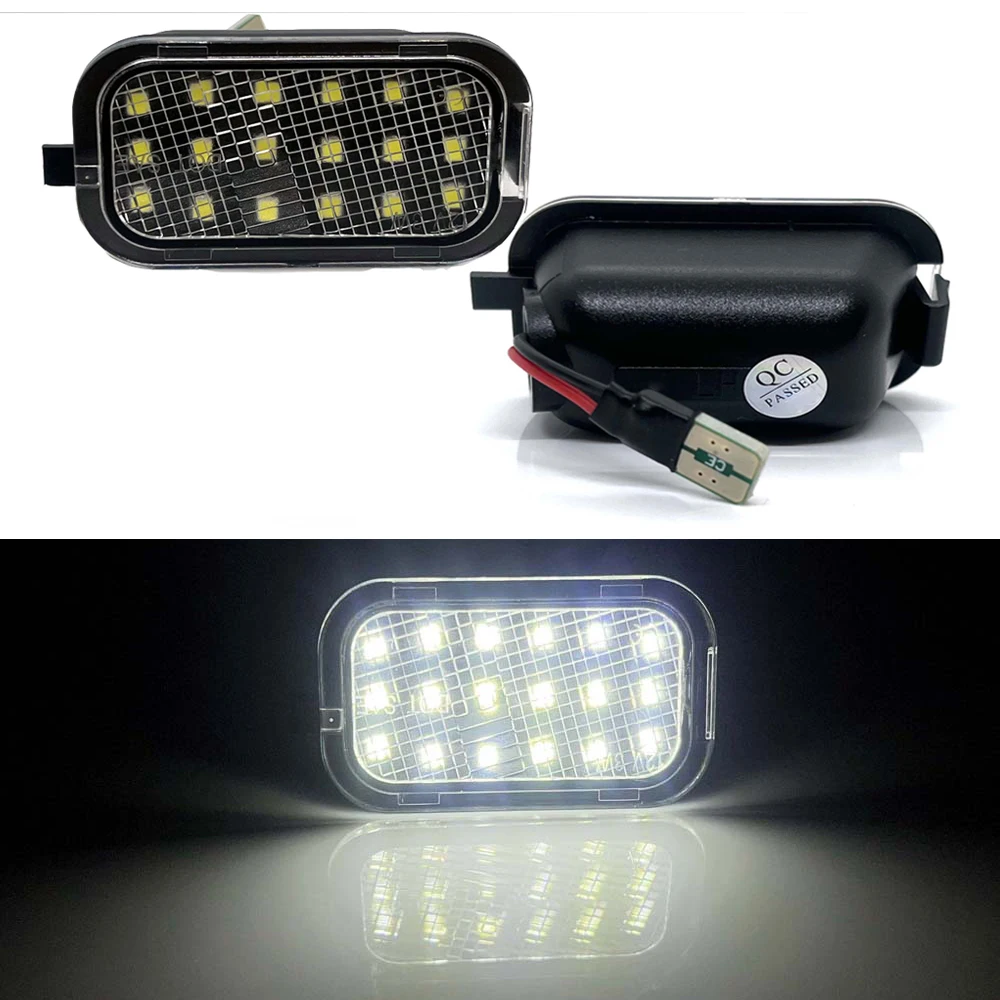 

2Pcs Car LED Under Side Mirror Light Puddle Lamp White For Cadillac Escalade Chevrolet Avalanche Suburban Tahoe GMC Sierra Yukon