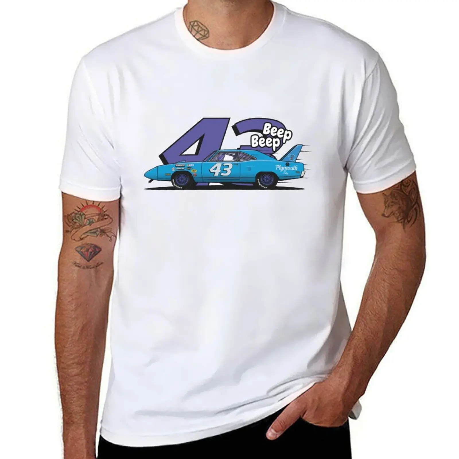 1970 Plymouth Superbird Nascar T-Shirt t shirt custom print t shirts for man pack white t shirts for man cotton T-Shirt