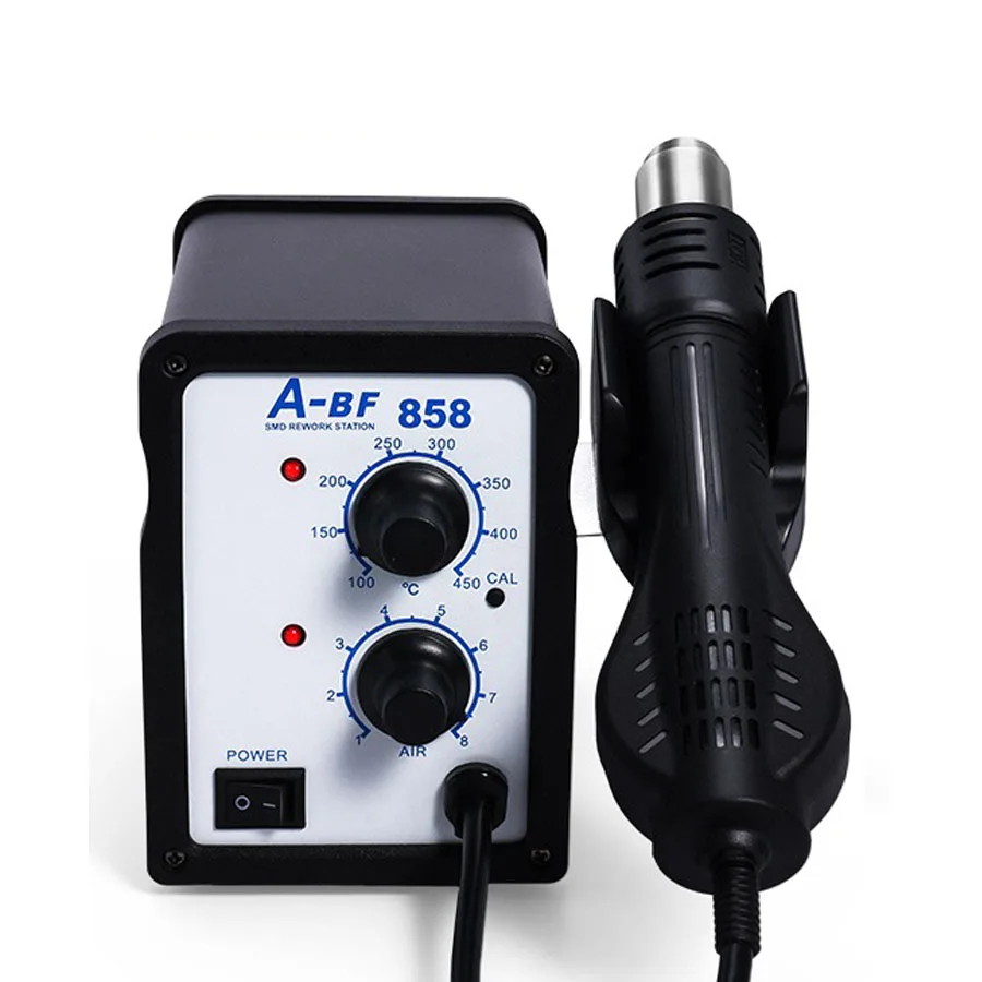 

A-BF 858 digital display lead-free hot air welding table metal housing 700W chip repair tool