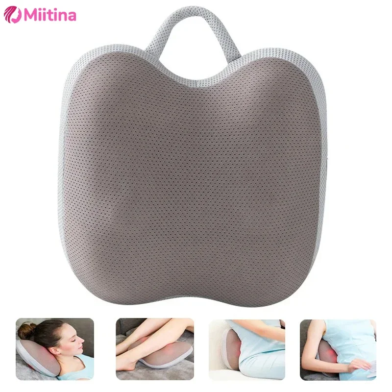 

3D Electric Smart Neck Massage Pillow New Head Back Shiatsu Full Body Massager For Home Wireless Use Car Infrared Physiotherapy