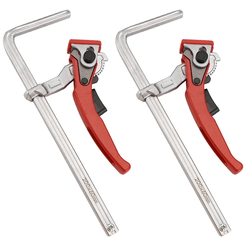 

B28C-200X60mm Quick Guide Rail Clamp Carpenter Quick Release F Clip For Guide Rail System Desktop Hole Table Clip
