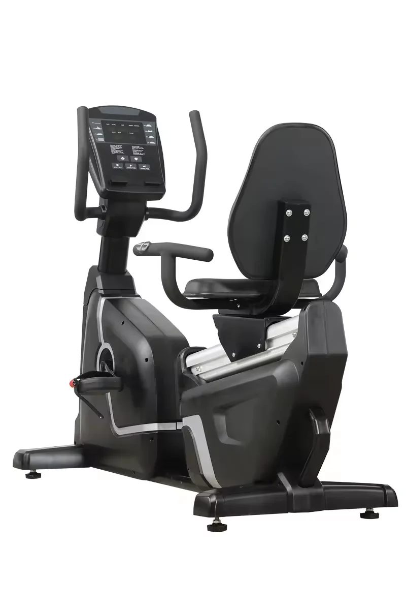 Commercial Fitness Horizontal Magnetic Control Training Gym Equipment Cardio Exercise Spinning Recumbent Bike