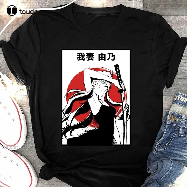 Yuno Gasai Future Diary Anime Mirai Nikki Manga Shirt Minene Uryuu Aru Akise Yukiteru Amano Japanese Anime Tee T Shirts For Men