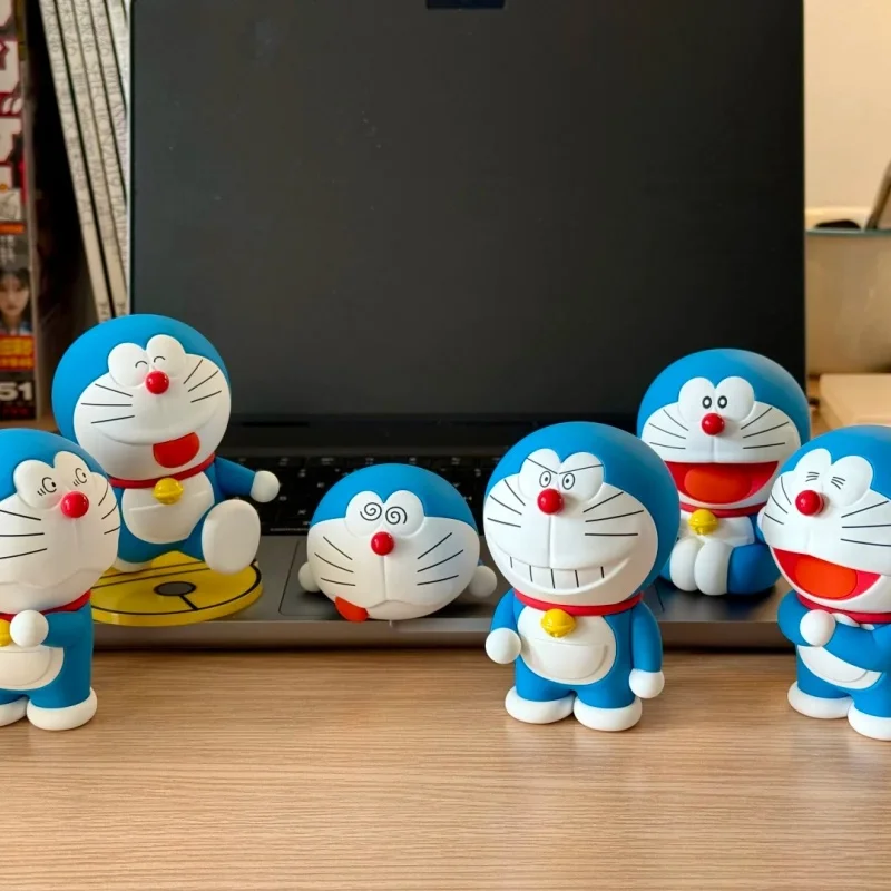 Neue echte Doraemon Emoji Serie Blind Box Anime Action Figure Sammeln Kawaii Spielzeug Desktop Dekoration Geburtstag süßes Geschenk
