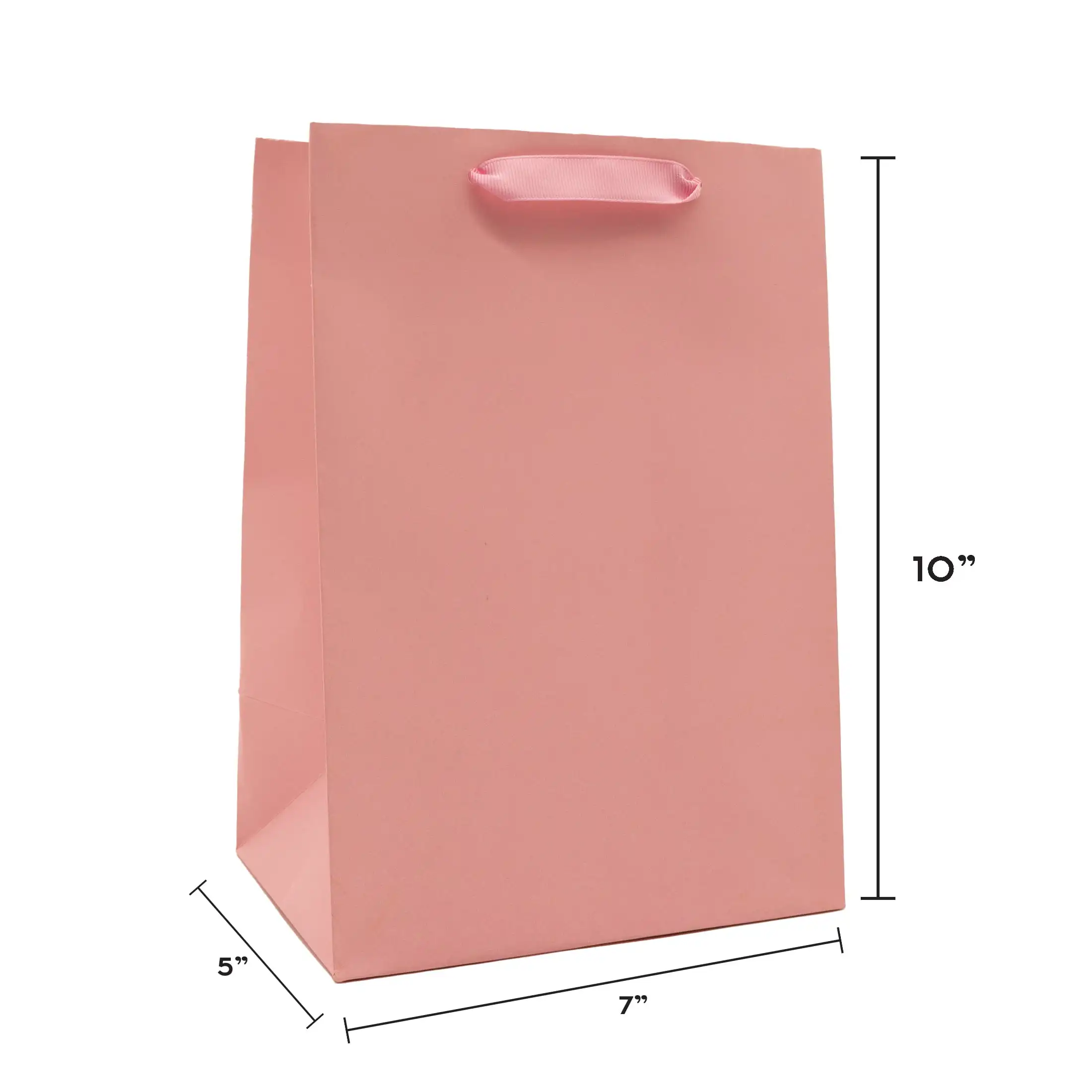 Large Pink Gift Bags, 7" x 10", 3 Count image 3