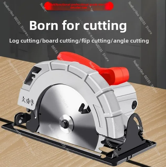 9 Inch Electric Circular Saw Portable Woodworking Multifunctional Cutting Flip Table Saw Electric Circular Saw Machine 220V