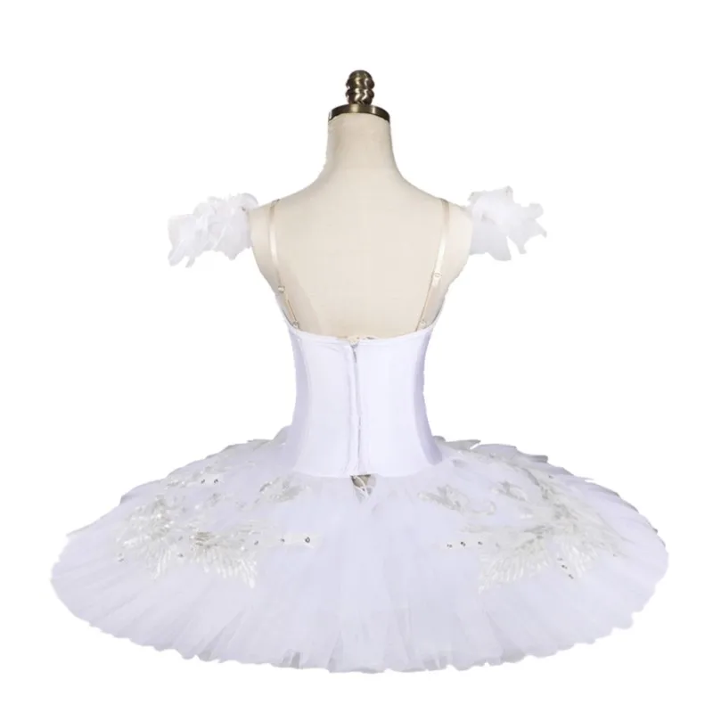 Professional High Quality Custom Adult Women White Swan Lake Ballet Tutu Dress