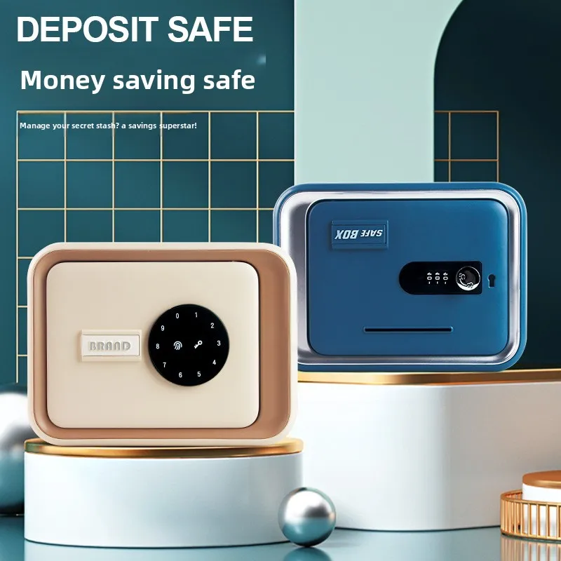 Piggy Bank Advanced Sense Children's Large-capacity Password Box Safe Dual-mode Password Fingerprint Unlocking