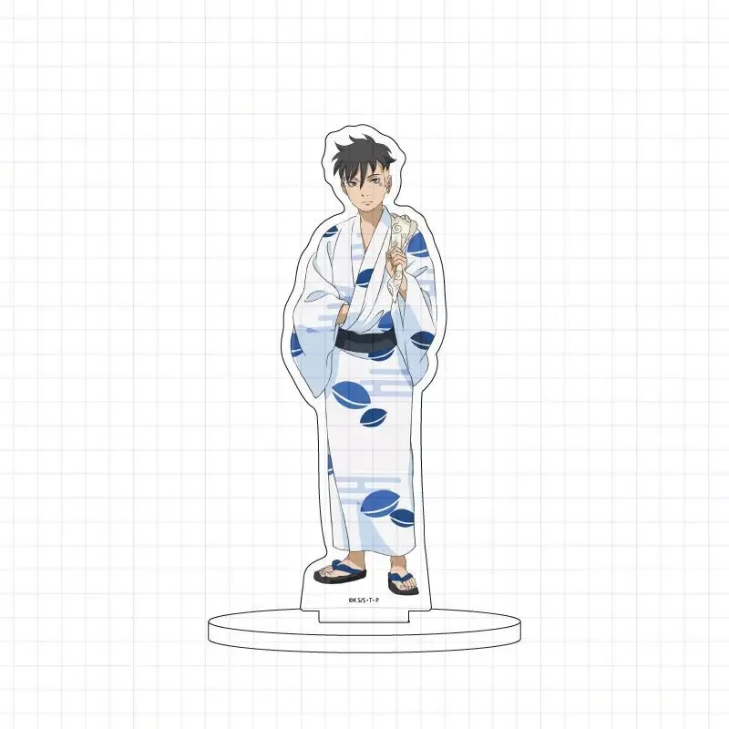 Japanese Naruto peripheral acrylic stand-up bathrobe series Naruto Boruto Sasuke Sakura model anime minifigure birthday gift