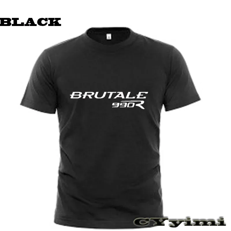 For MV AGUSTA Brutale 990R Regolabile 990 R  T Shirt Men New LOGO T-shirt 100% Cotton Summer Short Sleeve Round Neck Tees Male