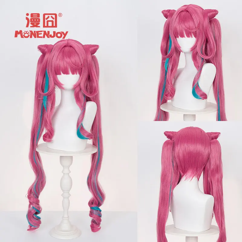 Parrucca cosplay di Yvonne Endfield del gioco Arknights, capelli e copricapo di Yvonne per feste Comicon, per adulti, donne e uomini