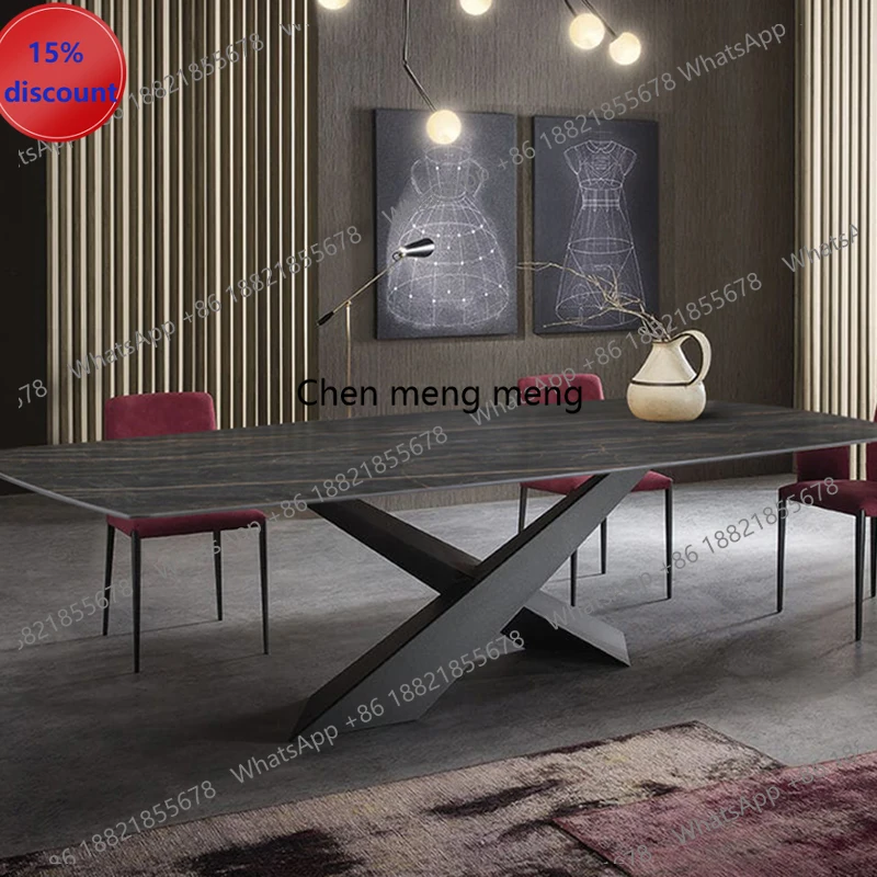 

Стол M182: Роскошный минималистичный обеденный стол для гостиной, высококачественный ресторанный стол, современная эстетика, трендовая мебель