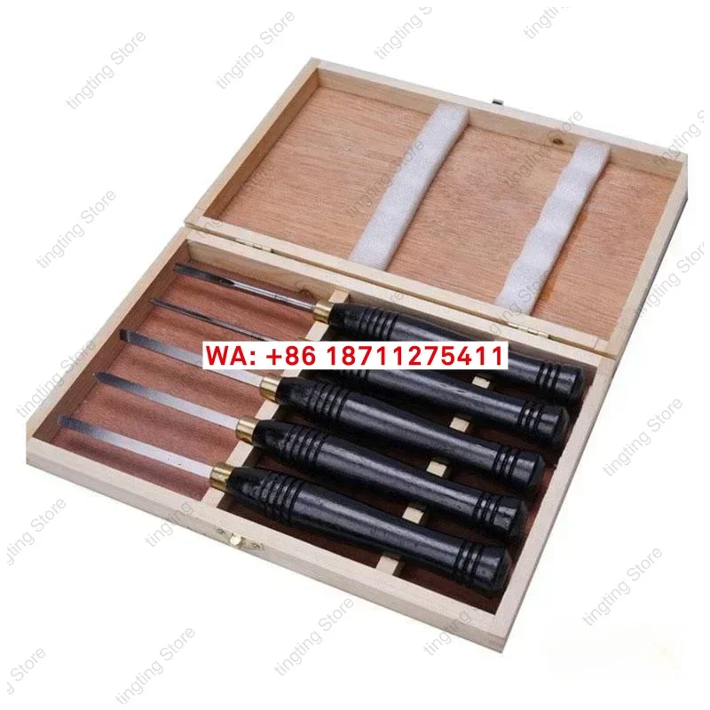 

Lathe Chisel Set Woodworking Turning Tool set High Speed Steel Semicircle Knife Hand-held Wooden Turning Tool