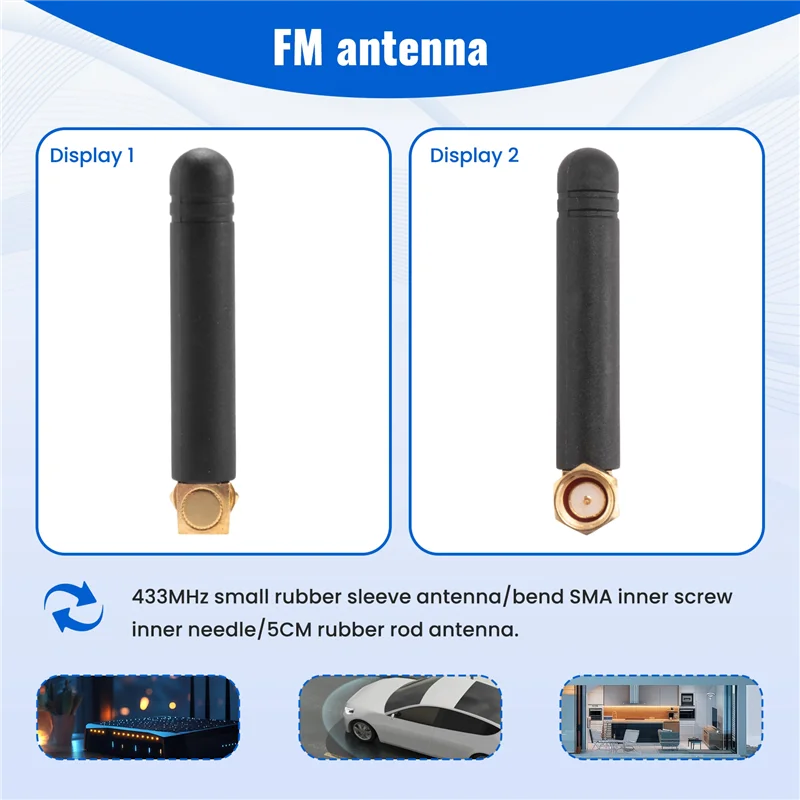 M07K-1Pc 2.4Ghz Antenna 3.5Dbi WIFI Aerial Bluetooth Zigbee Module SMA Male Right Angle Wholesale Price Modem External Antenna