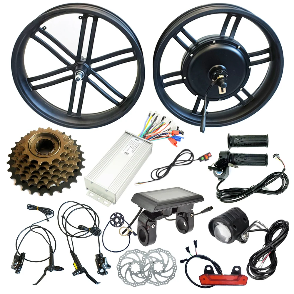 

20* 4.0 20 Inch Gearless 48V 60V 72V 1000W 1500W Fat Tire Hub Motor Electric Bicycle Bike Conversion Kit