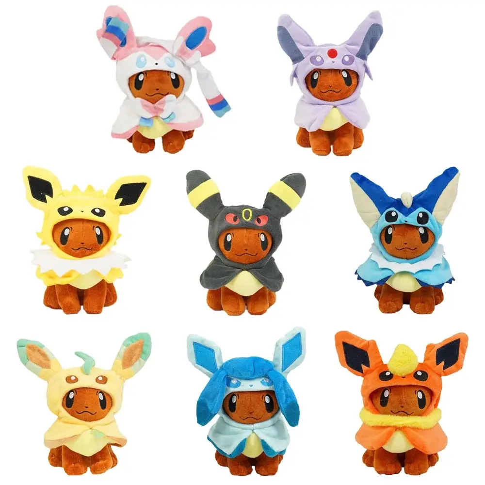 Eevee Cos Umbreon Espeon Jolteon Flareon Glaceon Vaporeon Sylveon Leafeon Plush Toy Stuffed Soft Cartoons All Star Collection